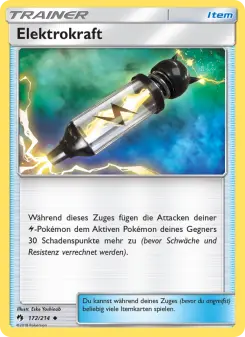 Pokémon-Karte Elektrokraft 172/214