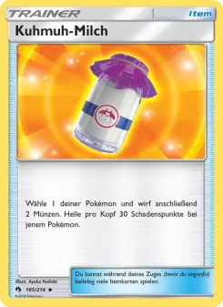 Pokémon-Karte Kuhmuh-Milch 185/214