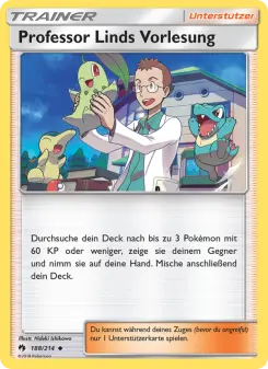 Pokémon-Karte Professor Linds Vorlesung 188/214