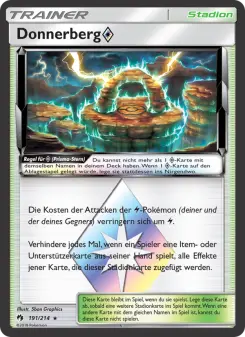 Pokémon-Karte Donnerberg ◇ 191/214