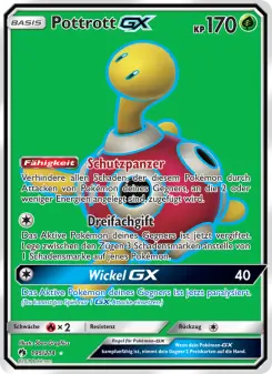 Pokémon-Karte Pottrott GX 195/214