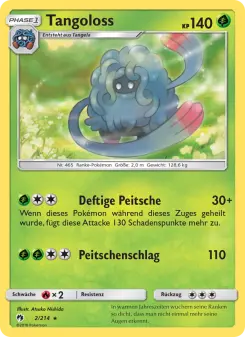 Pokémon-Karte Tangoloss 002/214