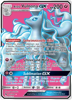 Pokémon-Karte Alola Vulnona GX 205/214