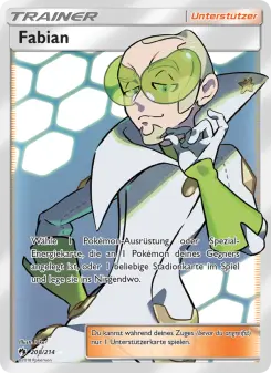 Pokémon-Karte Fabian 208/214