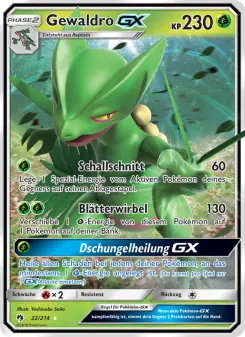 Pokémon-Karte Gewaldro GX 022/214