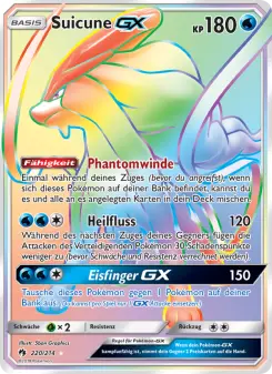 Pokémon-Karte Suicune GX 220/214