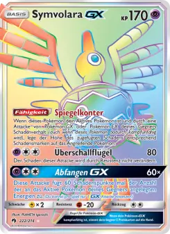 Pokémon-Karte Symvolara GX 222/214