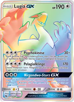 Pokémon-Karte Lugia GX 227/214