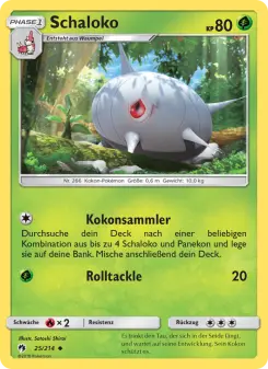 Pokémon-Karte Schaloko 025/214