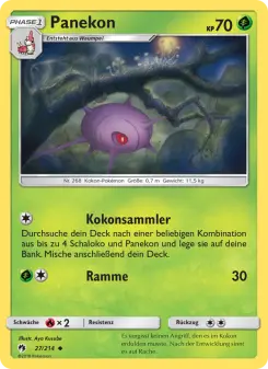 Pokémon-Karte Panekon 027/214