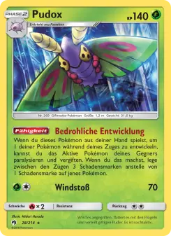 Pokémon-Karte Pudox 028/214