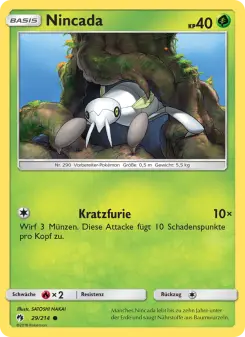 Pokémon-Karte Nincada 029/214