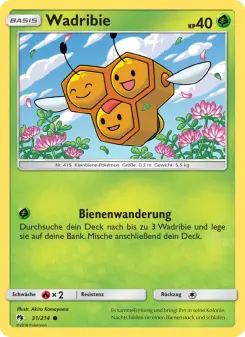 Pokémon-Karte Wadribie 031/214