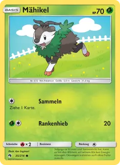 Pokémon-Karte Mähikel 035/214