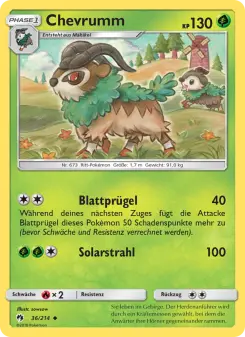 Pokémon-Karte Chevrumm 036/214