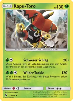 Pokémon-Karte Kapu-Toro 037/214