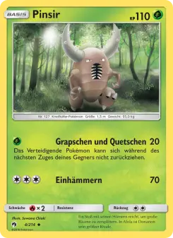 Pokémon-Karte Pinsir 004/214