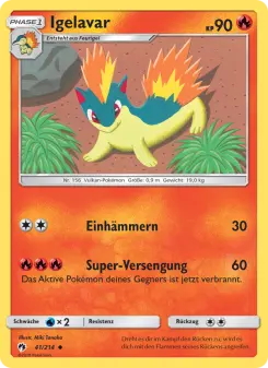 Pokémon-Karte Igelavar 041/214