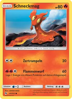 Pokémon-Karte Schneckmag 043/214