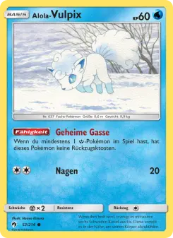 Pokémon-Karte Alola Vulpix 053/214