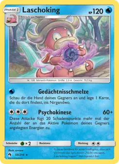 Pokémon-Karte Laschoking 055/214