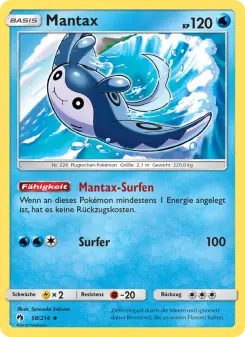 Pokémon-Karte Mantax 058/214