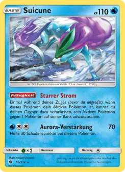 Pokémon-Karte Suicune 059/214