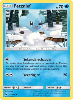 Pokémon-Karte Petznief 061/214