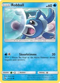 Pokémon-Karte Robball 064/214