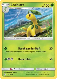 Pokémon-Karte Lorblatt 007/214