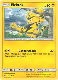 Pokémon-Karte Elektek 071/214
