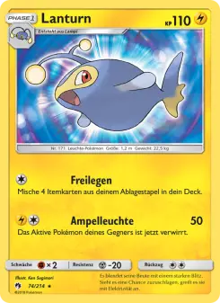 Pokémon-Karte Lanturn 074/214