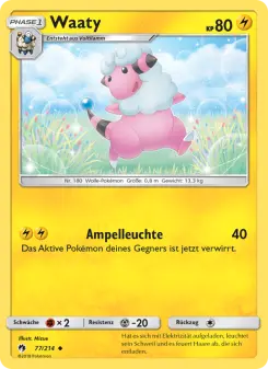Pokémon-Karte Waaty 077/214