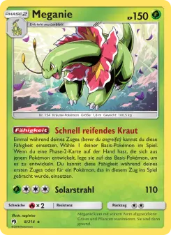 Pokémon-Karte Meganie 008/214