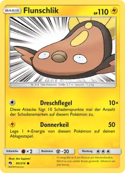 Pokémon-Karte Flunschlik 083/214