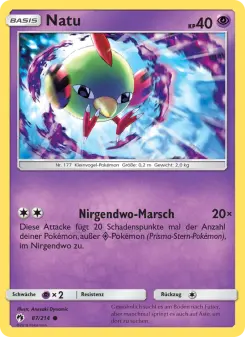 Pokémon-Karte Natu 087/214
