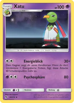 Pokémon-Karte Xatu 088/214