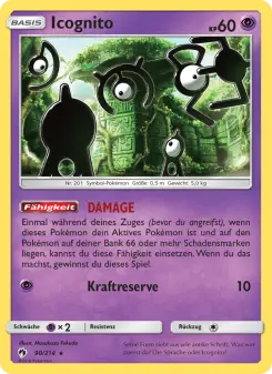 Pokémon-Karte Icognito 090/214