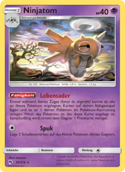 Pokémon-Karte Ninjatom 095/214