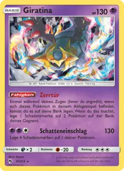 Pokémon-Karte Giratina 097/214