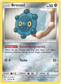 Pokémon-Karte Bronzel 100/181