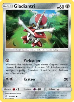 Pokémon-Karte Gladiantri 104/181