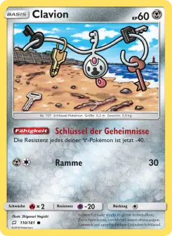 Pokémon-Karte Clavion 110/181