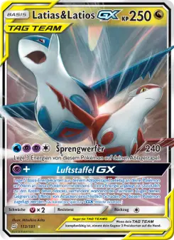 Pokémon-Karte Latias & Latios GX 113/181