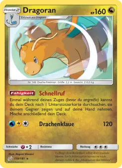 Pokémon-Karte Dragoran 119/181