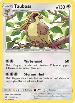 Pokémon-Karte Tauboss 124/181