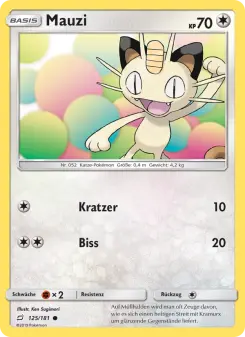 Pokémon-Karte Mauzi 125/181