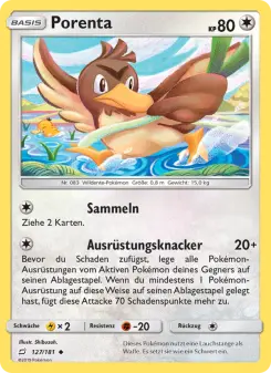 Pokémon-Karte Porenta 127/181