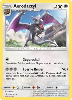 Pokémon-Karte Aerodactyl 130/181