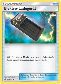 Pokémon-Karte Elektro-Ladegerät 139/181